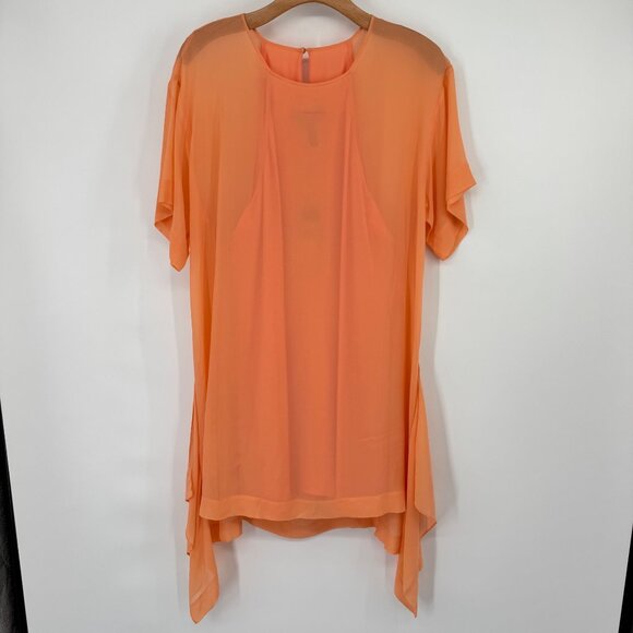 BCBGMAXAZRIA womens Sharon Bright Nectar silk dress size medium new $228 - Picture 2 of 12
